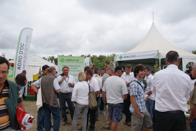 Le stand d'Agro d'Oc au salon Innov'Agri 2011