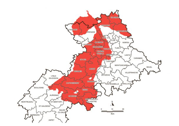 L’administration a réduit le territoire de la MAE sur les zones de déficit hydrique. Même si la profession agricole estime que l’intégralité du département connaît régulièrement des épisodes de sécheresse, la DRAAF n’a pas retenu les territoires du Lauragais et de la Vallée de la Lèze.