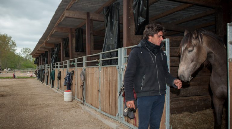 Ludovic Darrigan s'est lancé dans l'élevage de poneys.