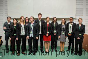 Le groupe d’étudiants zootechniciens de l’ENSAT, à l’origine d’un colloque qui a rassemblé de nombreux professionnels de l’élevage.