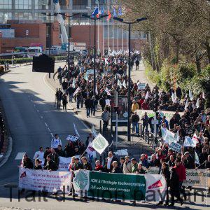 Les agriculteurs sont venus de toute la région et au delà pour exprimer leur colère