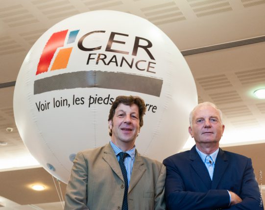 Christophe Lambert, Président du Conseil National du Réseau, et Hugues Samain, Président du Cerfrance Midi-Pyrénées, ont donné le coup d’envoi du congrès national CERFRANCE.