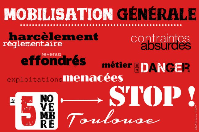 Le tract d'appel à mobilisation pour la manifestation de Toulouse.