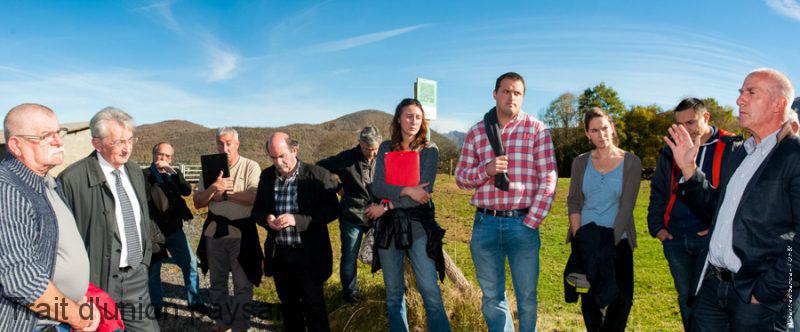 Francis Ader (à droite) insiste sur l'importance de l'engagement des élus sur les problématiques foncières en montagne