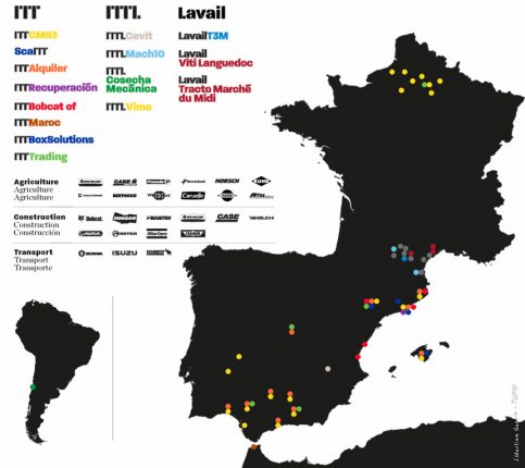 Le groupe ITTL dispose de 41 bases, réparties dans 3 pays.