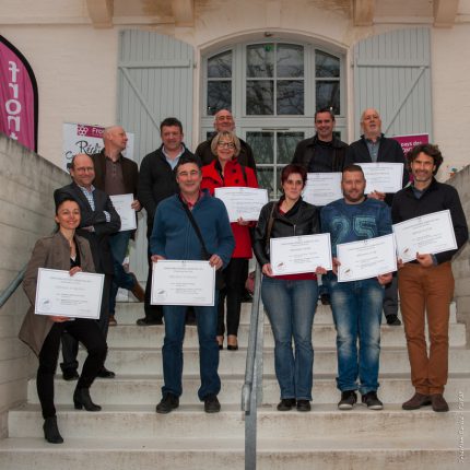 Tous les lauréats étaient reçus à la Maison des Vins de Fronton.