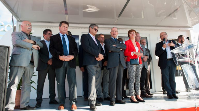 Élus locaux et représentants du monde agricole et de l’État étaient nombreux à assister à l’inauguration officielle, le samedi matin.