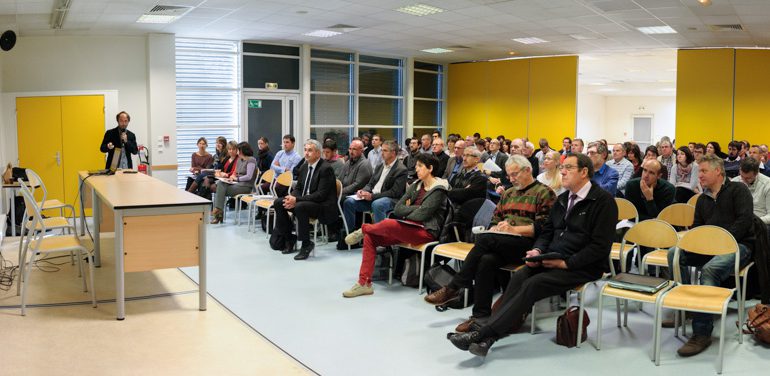 Beaucoup de professionnels et experts de l’élevage, pour cette 1ère mise en commun des expériences innovantes en matière d’agroécologie.