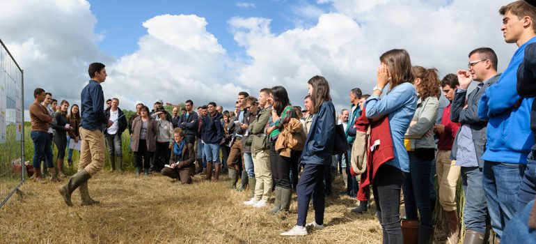 Mise en situation réelle pour les étudiants de BTS d'Auzeville, qui présentaient en direct leur expérimentations à des agriculteurs et techniciens de la région.