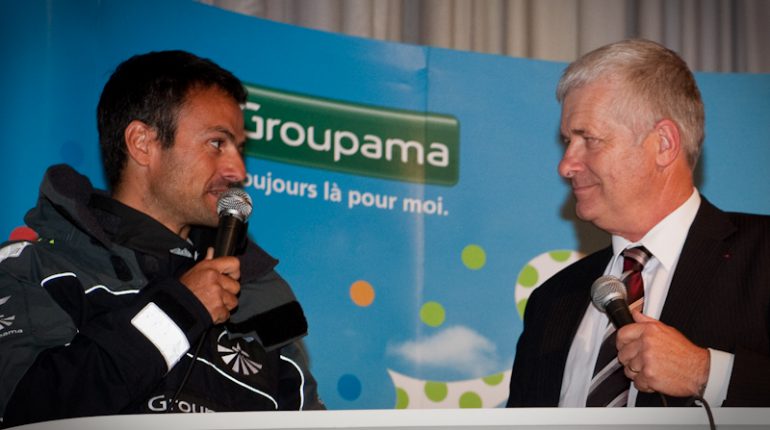 Le navigateur Franck Cammas a créé l'évènement à l'AG de Groupama d'Oc.