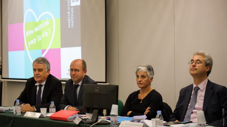 (de g. à dr.) Claude Sandeyront (M.I.N.), Yvon Parayre et Véronique Foulquier (CDA31) et Philippe Kahn (DDT31).