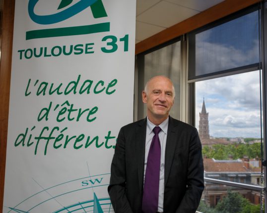 Nicolas Langevin, directeur général du Crédit Agricole Toulouse 31, pilote un projet d'entreprise 2017-2020 très ambitieux.